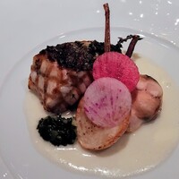 レ セゾン - 寒鰆にレモンと海藻の香り
                    蕪と蛤と共に