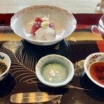 海老亭別館 - 迷い鰹、カワハギ