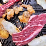 ジンギスカン羊はち - 焼き画2