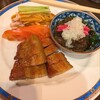 チャイニーズ ダイニング イケガメ - 前菜三種盛り（クラゲ、蒸し鶏、焼立て叉焼）