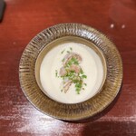 レストラン スノゥ - 薩摩甘エビと蕪のスープ。本当に素晴らしいスープです。