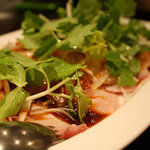 ジャンジャンブル - ブリのカルパッチョです。