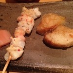 器楽亭 - なんか美味しい海老の串だった。