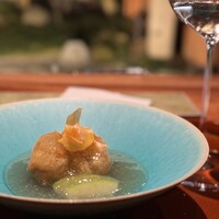 高台寺 丹虎 - 鰻入り茶巾の餡掛け