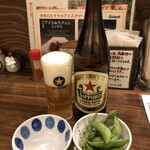 燒豬肉 白虎 - ・赤星（中瓶）：７４８円 ・お通し：４３８円