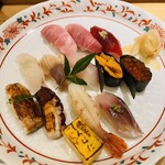 鮨　しらはた - おまかせにぎり5500円