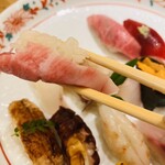 鮨　しらはた - 大トロ厚み！他ネタも分厚いです笑