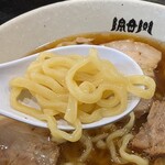 食堂 はせ川 - 東京製麺の中太麺