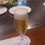 ビールで乾杯♪