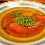 竹屋町 三多 - 牛肉のロースト葛花山椒添え