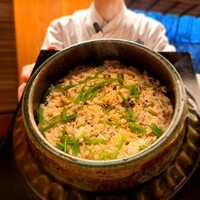 赤坂 菊乃井 - ⚫【御飯】
                「鯛雑炊  胡麻  三つ葉  柚子」