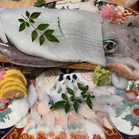 対馬のどぐろとイカ活き造り 博多 魚蔵 都ホテル店 - 