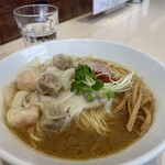 らぁ麺 ひなた - new白湯 ミックスわんたん麺