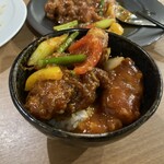 CHINESE DINING 瑞 - 鶏モモ肉の四川香り炒め＆美明豚のスブタ丼