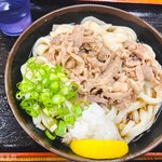 麺紡 - 肉ぶっかけ餅トッピング