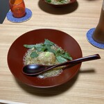 和食料理 和ごころ いなほ - レンコン饅頭のズワイガニの餡かけ