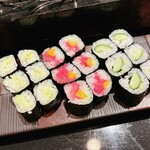 すし おおまさ - 涙巻き、トロタク、カッパ巻き