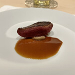 CHIUnE - 鴨肉の炭火焼き-ナメコのソースとグレイビーソース-