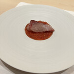 CHIUnE - シマアジ-トマトソース和え-