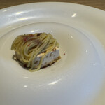 RISTORANTE IL NODO - デザート2、さつま芋のほんのり甘いレアチーズ