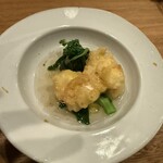 コマツ堂 - 北海道真白子　菜の花　和出汁　柚子