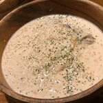 イタリアンバジル - 牡蠣のクリームリゾット