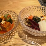 TANAKA YAKINIKU RESTAURANTE - 本日のキムチ、ナムル