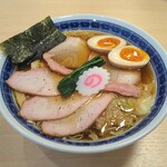 白河手打ち麺 ひかる - チャーシューワンタン麺＋味玉、穂先メンマ