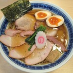 白河手打ち麺 ひかる - チャーシューワンタン麺＋味玉