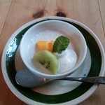 Cafe もりのおとわ - セットのデザート 2014.05.