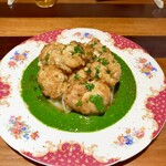 創作料理Ryota  - ・北海道産白子のムニエル　焦がしバターと春菊のソース