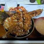 石田食堂 - 利根川天丼1300円