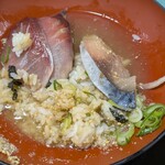 博多ごまさば屋 - 御飯に乗せ薬味と共に出汁を掛けて、お茶漬けに最高に美味い❗️