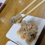 博多ごまさば屋 - 御口直しにアジの南蛮漬け、よく酢に浸かっていて骨まで美味しい❗️