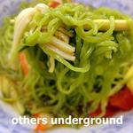 福しん - 冷やしそば（さっぱり醤油）のクロレラ麺