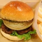 コアラ島バーガー - 島オニオンステーキバーガー