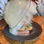 CRAFT BEER HOUSE molto!! - 燻製盛り合わせの演出♪