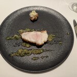 カンテサンス - クエ、ウイキョウのソース