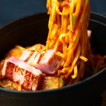 Thick-sliced bacon iron pot Neapolitan