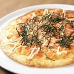 Authentic Hakata aged mentaiko pizza