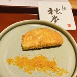 馳走 啐啄一十  - 【写真⑬】揚げ海老芋(大阪府富田林市)、削り唐墨