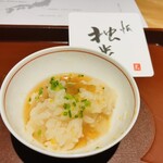 馳走 啐啄一十  - 【写真⑫】源助大根(石川県)とずわい蟹(京都府京丹後市)のおじや、34年継ぎ足しポン酢掛け