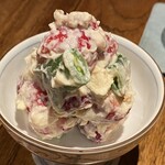 しおて - いちごとスナップエンドウの白和え