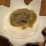 しおて - 牡蠣の塩辛とマスカルポーネ