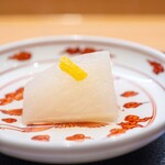 美味いもん屋 わ多なべ - 2024.12 ふろふき大根(地物聖護院大根、昆布出汁に追い鰹）