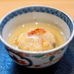 美味いもん屋 わ多なべ - 2024.12 芋饅頭（ファーム白石の里芋「長兵衛」、海老、鮑）