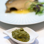 美味いもん屋 わ多なべ - 2024.12 地物鮑（あわび）ステーキ 肝ソース添え