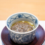 美味いもん屋 わ多なべ - 2024.12 地物の平飼い半熟玉子 トリュフソース掛け