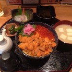 Dining　KATSURA - うにいくら丼セット１７００円