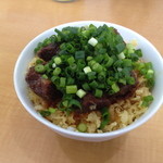 留さんうどん - 14年5月。肉めし全景。